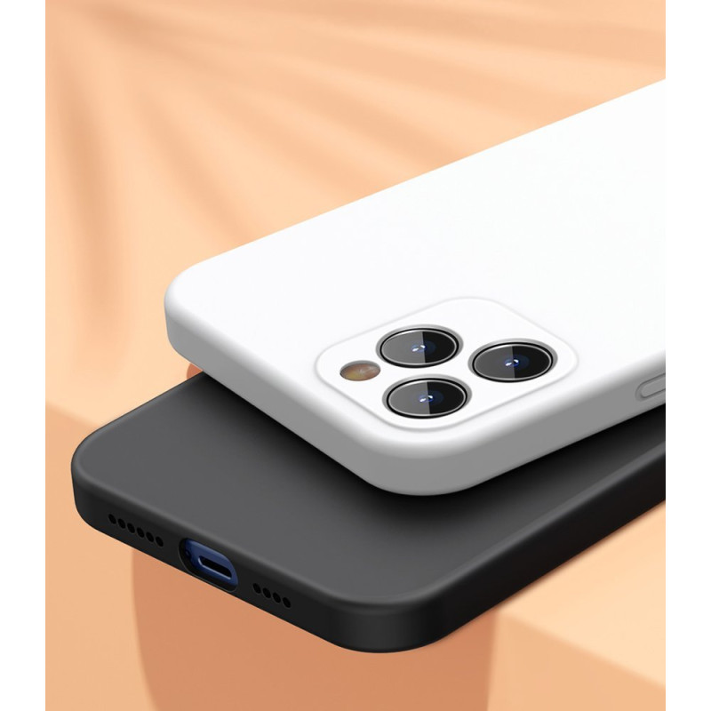Lankstus gelio dėklas iPhone 12 Pro Max Liquid Silica Gel Case raudonas