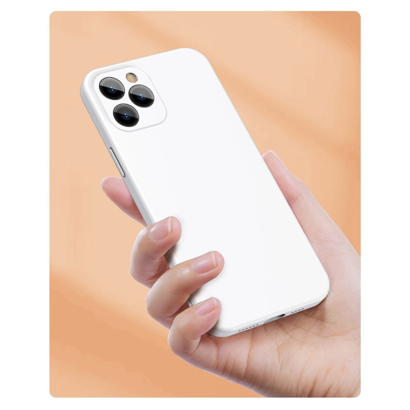 Lankstus gelio dėklas iPhone 12 Pro Max Liquid Silica Gel Case raudonas