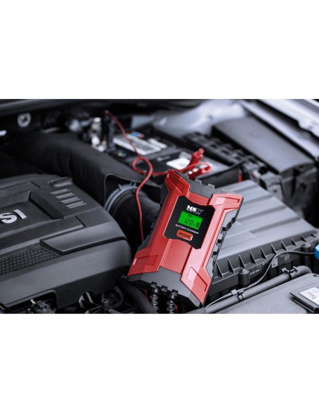 Automatinis automobilio akumuliatoriaus įkroviklis su LCD atminties funkcija 105 W 6/12 V 2/6 A