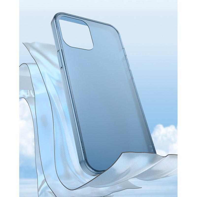 Tvirtas dėklas su lanksčiu rėmeliu, skirtas iPhone 12 Pro Max matinio stiklo dėklui, baltas