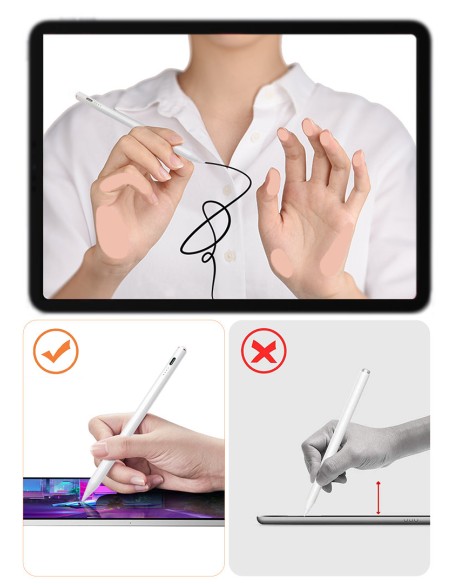 Aktyvus rašiklis Apple iPad JR-X9 baltas Aktyvus rašiklis Apple iPad JR-X9 baltas