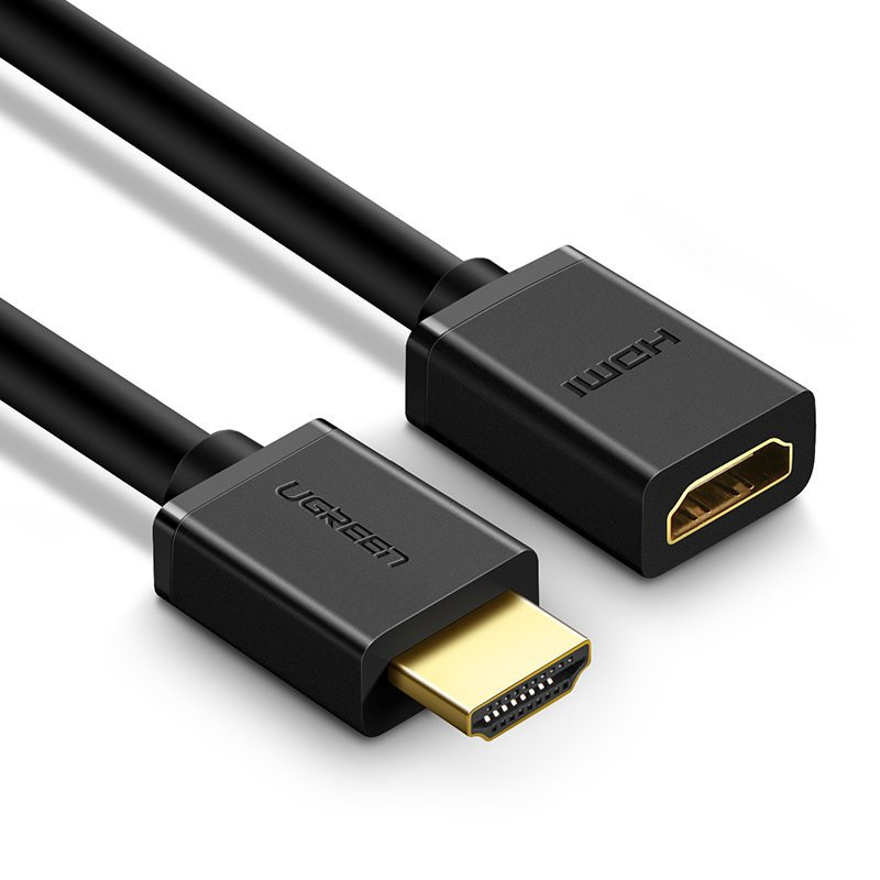HDMI prailginimo adapterio laidas 4K 10,2 Gbps 340Mhz 0,5 m juodas