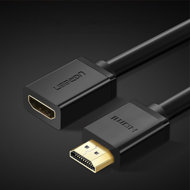 HDMI prailginimo adapterio laidas 4K 10,2 Gbps 340Mhz 0,5 m juodas