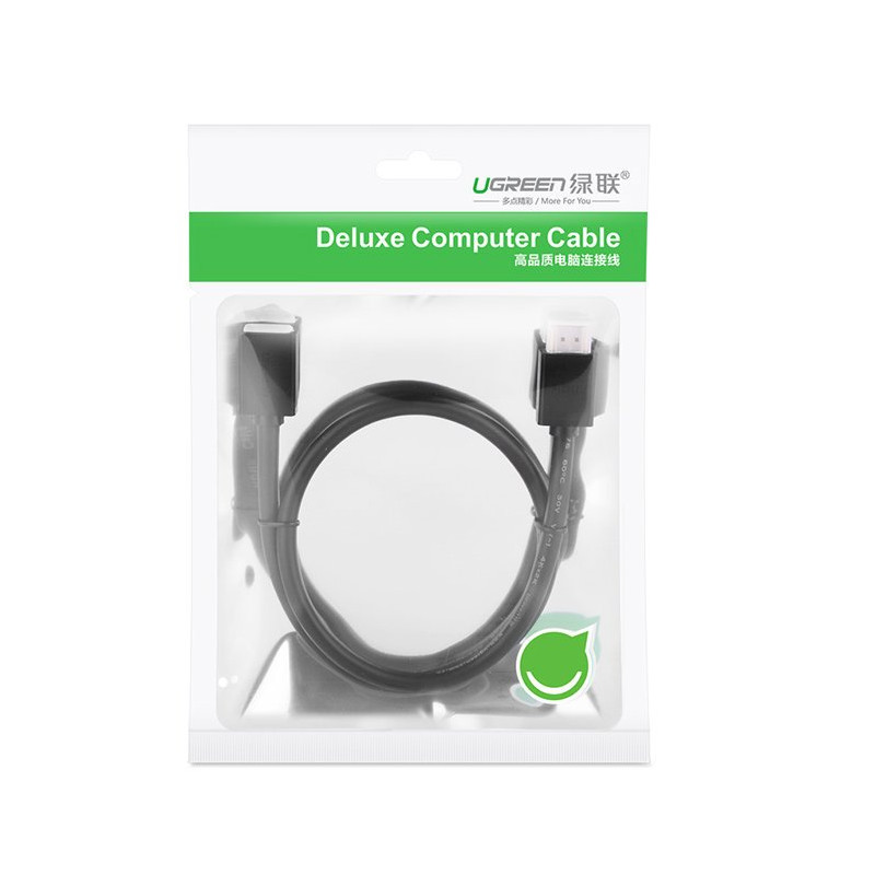 HDMI prailginimo adapterio laidas 4K 10,2 Gbps 340Mhz 0,5 m juodas