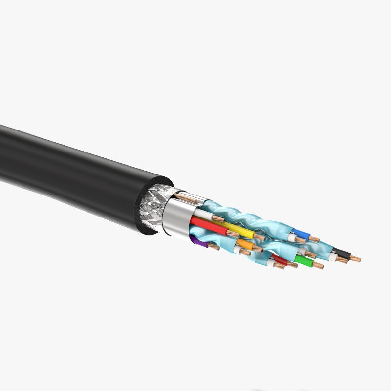 HDMI prailginimo adapterio laidas 4K 10,2 Gbps 340Mhz 0,5 m juodas