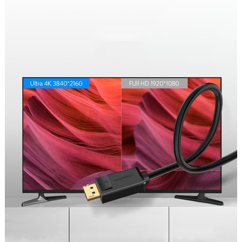DisplayPort 1.2 4K laidas 2m juodas