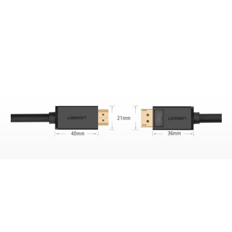 Adapterio laidas iš DisplayPort į HDMI 4K 30Hz 32 AWG 1,5 m juodas