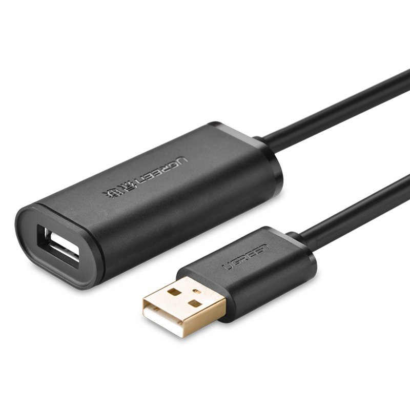 
Prailginimo kabelis aktyvus USB 2.0 480Mbps 5m juodas
