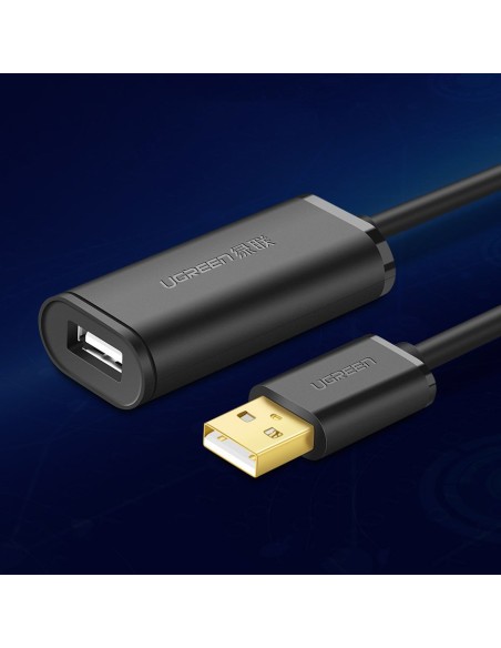 
Prailginimo kabelis aktyvus USB 2.0 480Mbps 5m juodas
