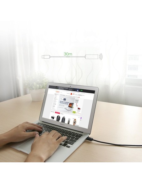 
Prailginimo kabelis aktyvus USB 2.0 480Mbps 5m juodas
