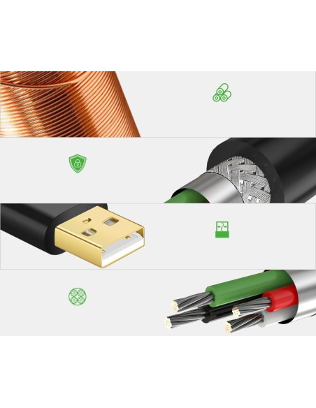 
Prailginimo kabelis aktyvus USB 2.0 480Mbps 5m juodas
