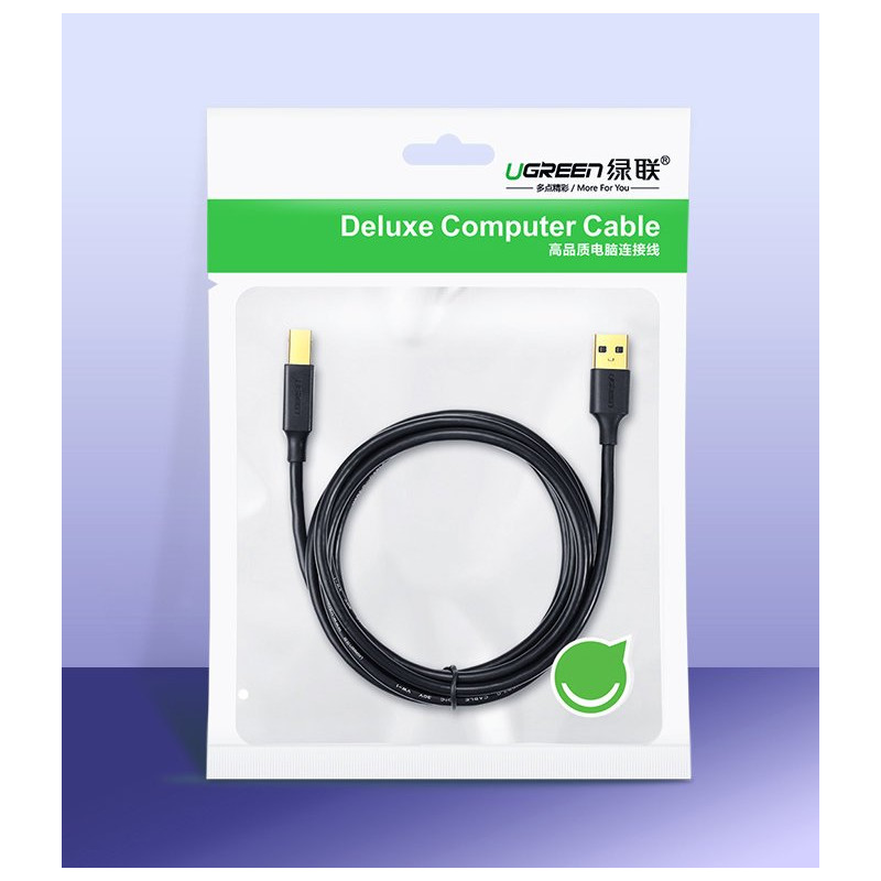 USB 2.0 - USB-B spausdintuvo laidas 1,5 m, juodas