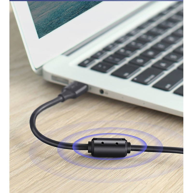 USB 2.0 - USB-B spausdintuvo laidas 1,5 m, juodas