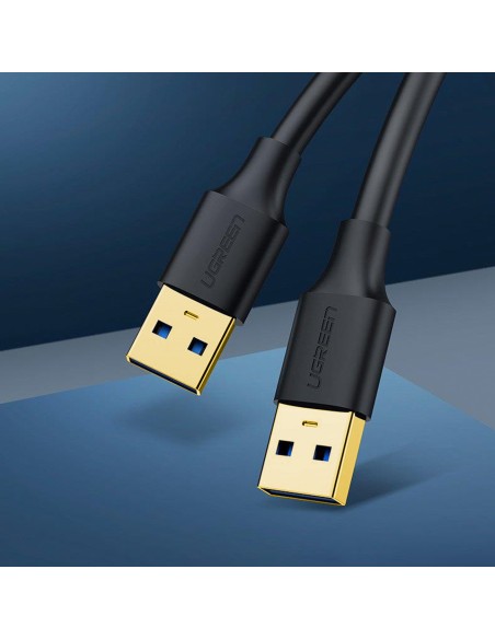 USB 3.2 kabelis 1m juodas