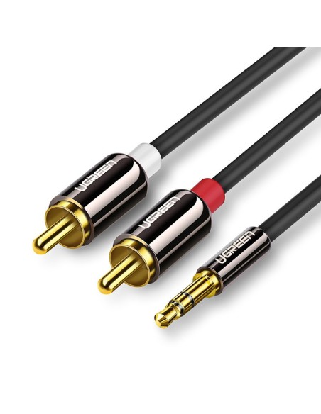 
Kabelio garso kabelis 3,5 mm mini lizdas - 2RCA 2m juodas
