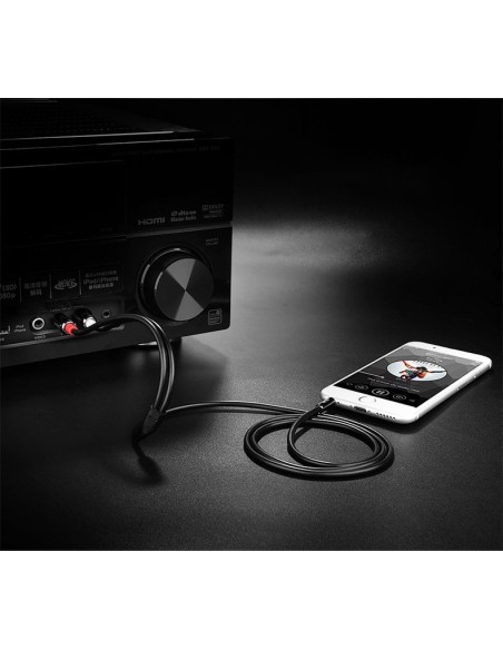 
Kabelio garso kabelis 3,5 mm mini lizdas - 2RCA 2m juodas
