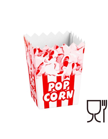 Dėžutė kartoninė dėžutė PopCorn 7x11,5x9cm MAŽA 0,5L 100vnt. Dėžutė kartoninė dėžutė PopCorn 7x11,5x9cm MAŽA 0,5L 100vnt.