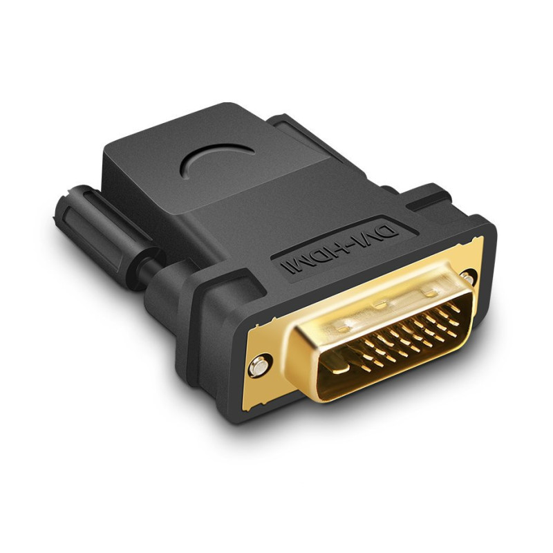 Adapterio kištukas HDMI moteriškas - DVI vyriškas FHD 60Hz juodas