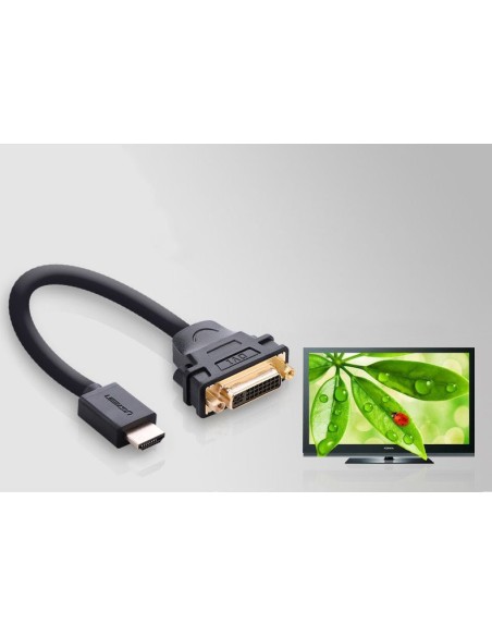 Kabelio adapterio adapteris DVI lizdas - HDMI kištukas 22cm juodas
 
Kabelio adapterio adapteris DVI lizdas - HDMI kištukas 22cm juodas