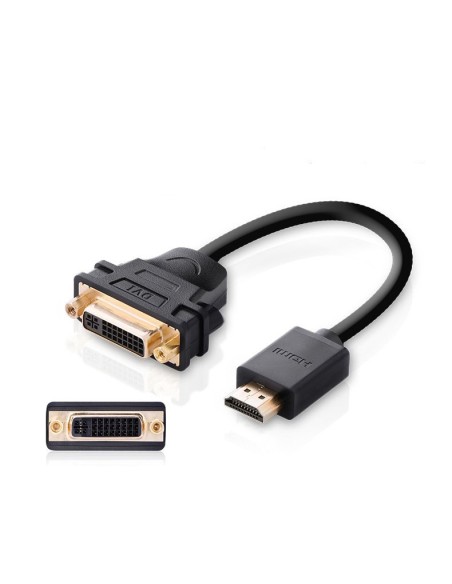 Kabelio adapterio adapteris DVI lizdas - HDMI kištukas 22cm juodas
 
Kabelio adapterio adapteris DVI lizdas - HDMI kištukas 22cm juodas
