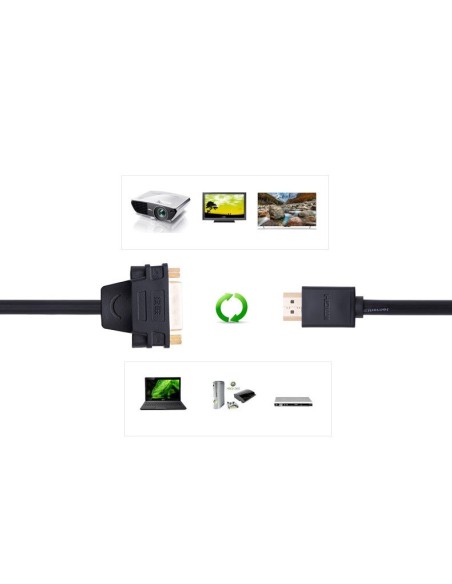 Kabelio adapterio adapteris DVI lizdas - HDMI kištukas 22cm juodas
 
Kabelio adapterio adapteris DVI lizdas - HDMI kištukas 22cm juodas