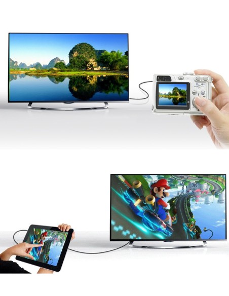 Adapterio kabelis HDMI lizdas - mini HDMI vyriškas 4K 60Hz HEC ARC 22cm juodas
 
Adapterio kabelis HDMI lizdas - mini HDMI vyriškas 4K 60Hz HEC ARC 22cm juodas