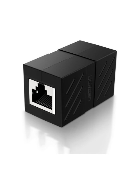
Tinklo jungtis, Ethernet RJ45 10Gbps tinklo kabelio jungtis, juoda
