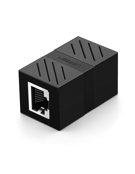 
Tinklo jungtis, Ethernet RJ45 10Gbps tinklo kabelio jungtis, juoda
