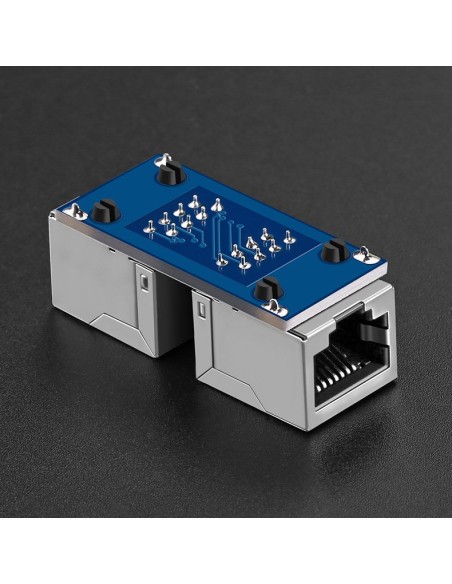 
Tinklo jungtis, Ethernet RJ45 10Gbps tinklo kabelio jungtis, juoda
