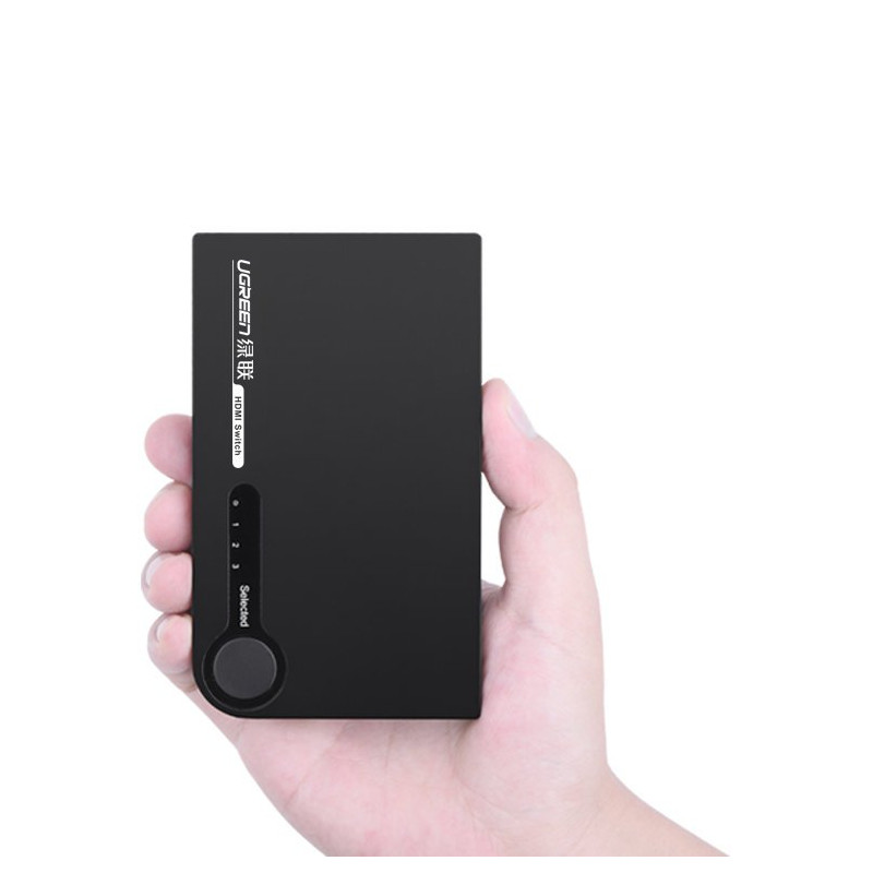 HDMI skirstytuvo jungiklis – 3x HDMI 3D 4K juoda
