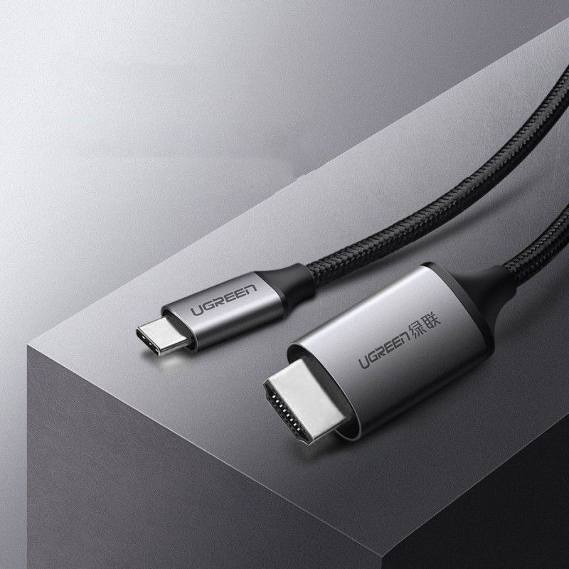 HDMI į USB-C adapterio laidas 4K 60 Hz 1,5 m juodai pilkas