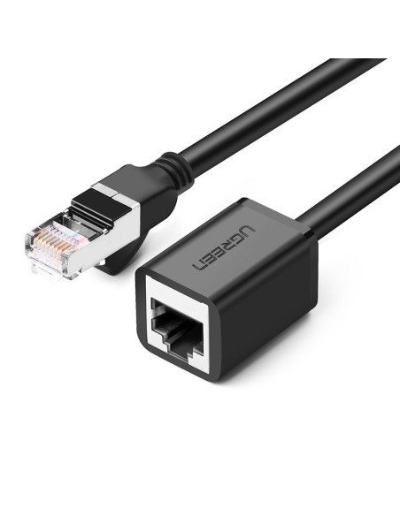 
FTP Ethernet vytos poros prailginimo kabelis RJ45 Cat 6 1000 Mbps 3m juodas
