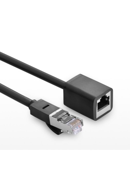 
FTP Ethernet vytos poros prailginimo kabelis RJ45 Cat 6 1000 Mbps 3m juodas
