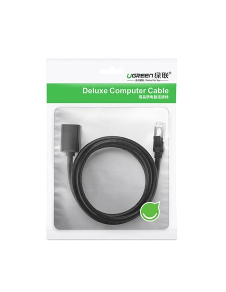 
FTP Ethernet vytos poros prailginimo kabelis RJ45 Cat 6 1000 Mbps 3m juodas
