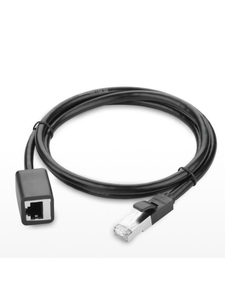
FTP Ethernet vytos poros prailginimo kabelis RJ45 Cat 6 1000 Mbps 3m juodas
