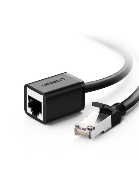 
FTP Ethernet vytos poros prailginimo kabelis RJ45 Cat 6 1000 Mbps 3m juodas

