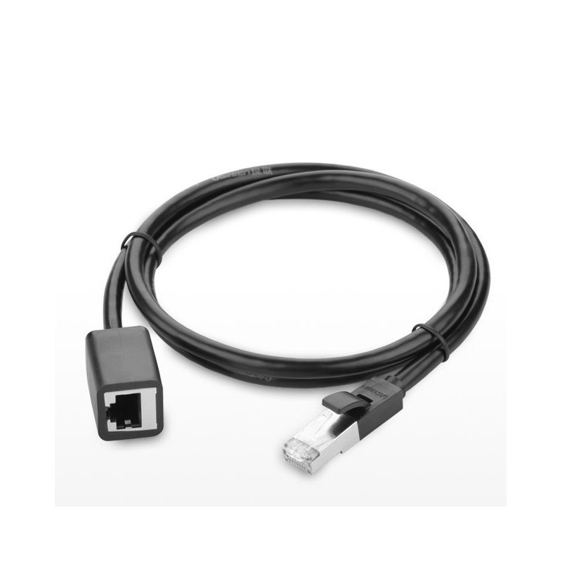 FTP Ethernet vytos poros prailginimo kabelis RJ45 Cat 6 1000 Mbps 5m juodas