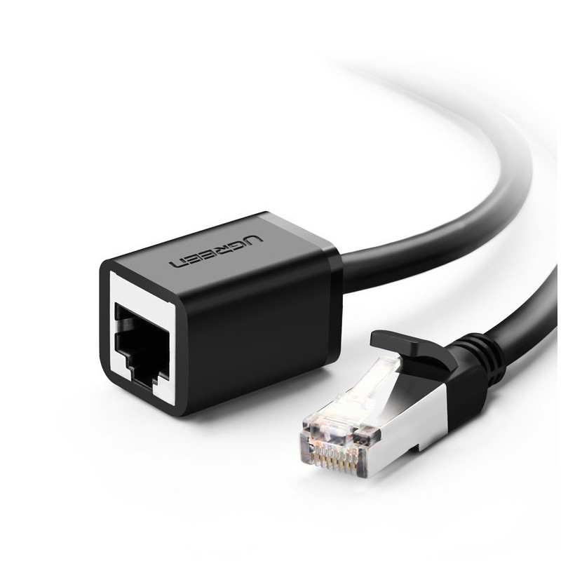 FTP Ethernet vytos poros prailginimo kabelis RJ45 Cat 6 1000 Mbps 5m juodas
