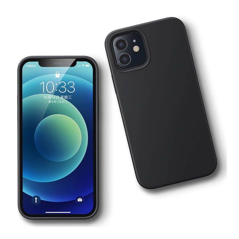 
Lankstus silikoninis dėklas iPhone 12 mini apsauginiam silikoniniam dėklui juodas
