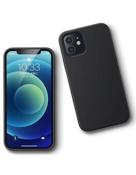 
Lankstus silikoninis dėklas iPhone 12 mini apsauginiam silikoniniam dėklui juodas
