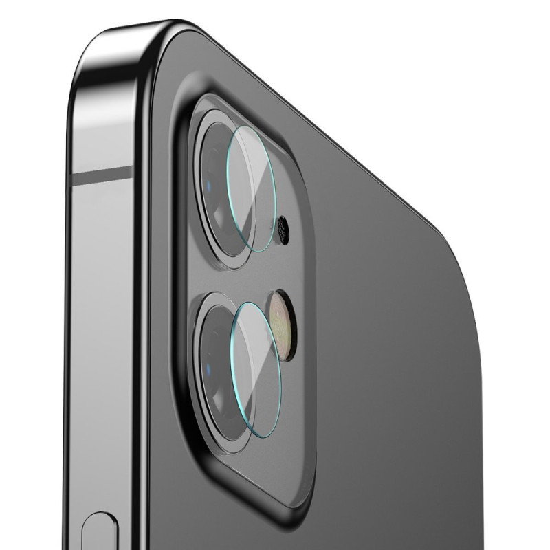 2x 0,25 mm 9H grūdintas stiklas kamerai skirtas iPhone 12 / iPhone 12 mini skaidrus