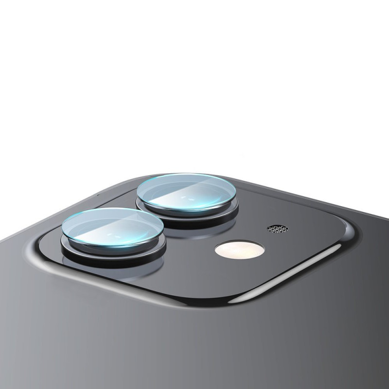 2x 0,25 mm 9H grūdintas stiklas kamerai skirtas iPhone 12 / iPhone 12 mini skaidrus