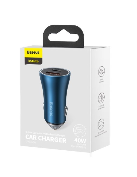 Greitas USB-C / USB automobilinis įkroviklis Golden Contactor Pro mėlynas
 
Greitas USB-C / USB automobilinis įkroviklis Golden Contactor Pro mėlynas
