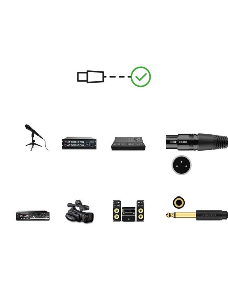 Adapterio garso kabelis mikrofonui XLR lizdas - 6,35 mm kištukinis lizdas 2m juodas
 
Adapterio garso kabelis mikrofonui XLR lizdas - 6,35 mm kištukinis lizdas 2m juodas