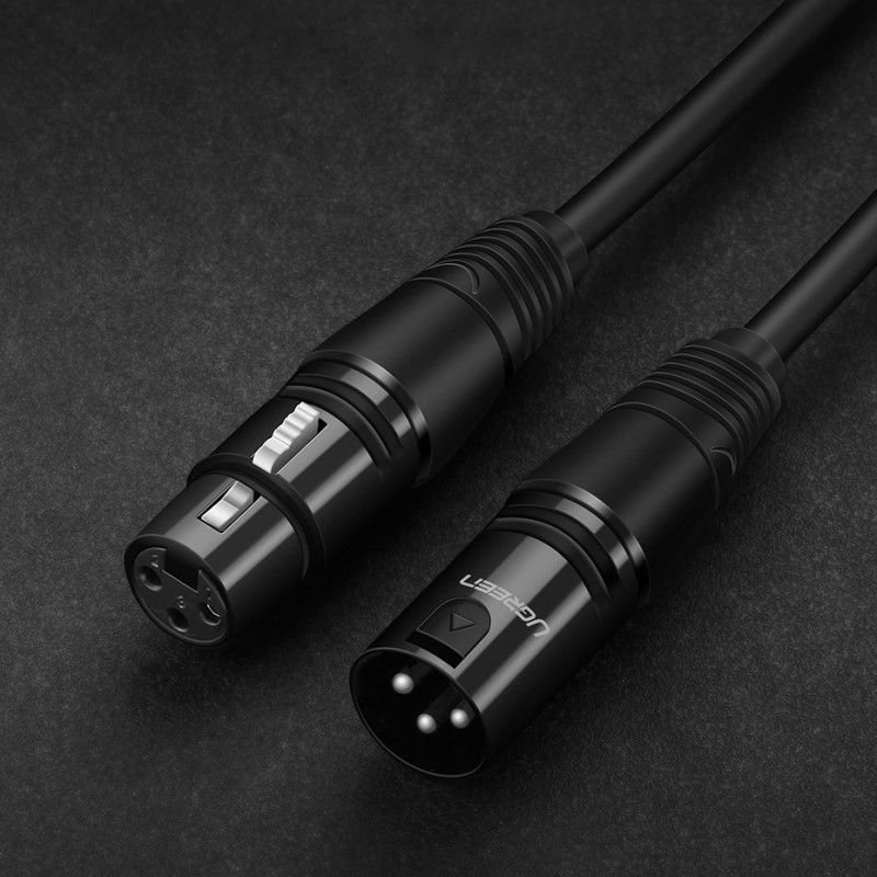 Garso ilgintuvas XLR mikrofonui, 3m, juodas