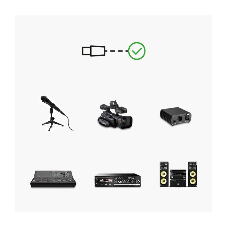 Garso ilgintuvas XLR mikrofonui, 5 m, juodas