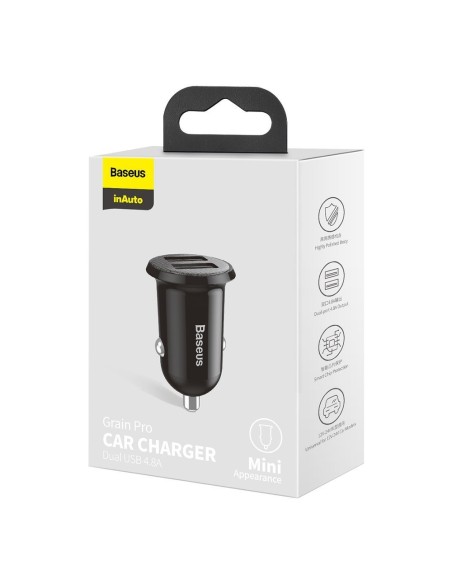 Grain PRO 2x USB 4.8A automobilinis įkroviklis, juodas
 
Grain PRO 2x USB 4.8A automobilinis įkroviklis, juodas