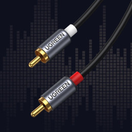 
Garso kabelis USB-C kištukas - 2RCA kištukas 1,5 m pilka
