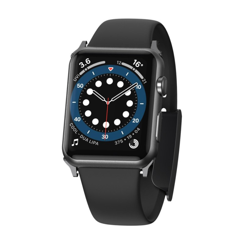 
Apyrankė su dirželiu, skirta Apple Watch 3/ 4/ 5/ 6/ SE 38-40mm Slip-Thru Black
