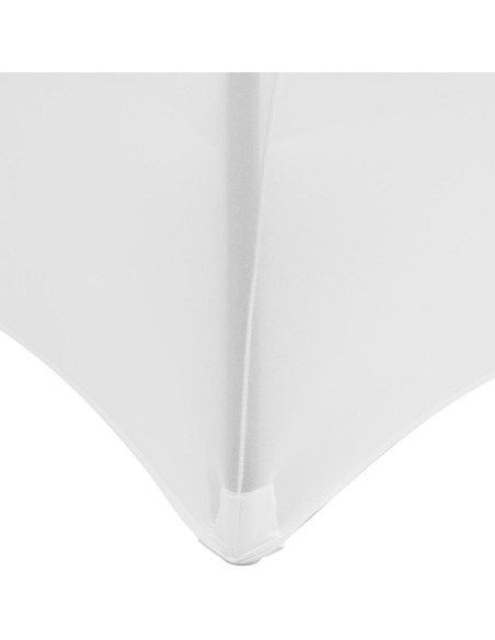 Universalus lankstus užvalkalas ovalo formos stalui. 150 cm baltos spalvos Universalus lankstus užvalkalas ovalo formos stalui. 150 cm baltos spalvos